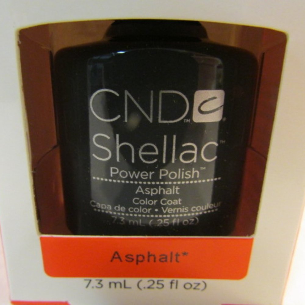 CND Shellac Brand Color Coat “Asphalt” .25 oz